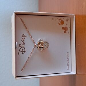 Disney Minnie Mouse Gold Flash Plated Necklace